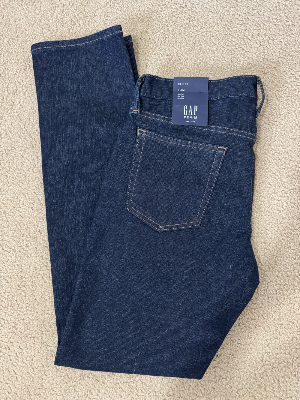 NWT Men’s Gap Flex Slim Dark Wash Jeans